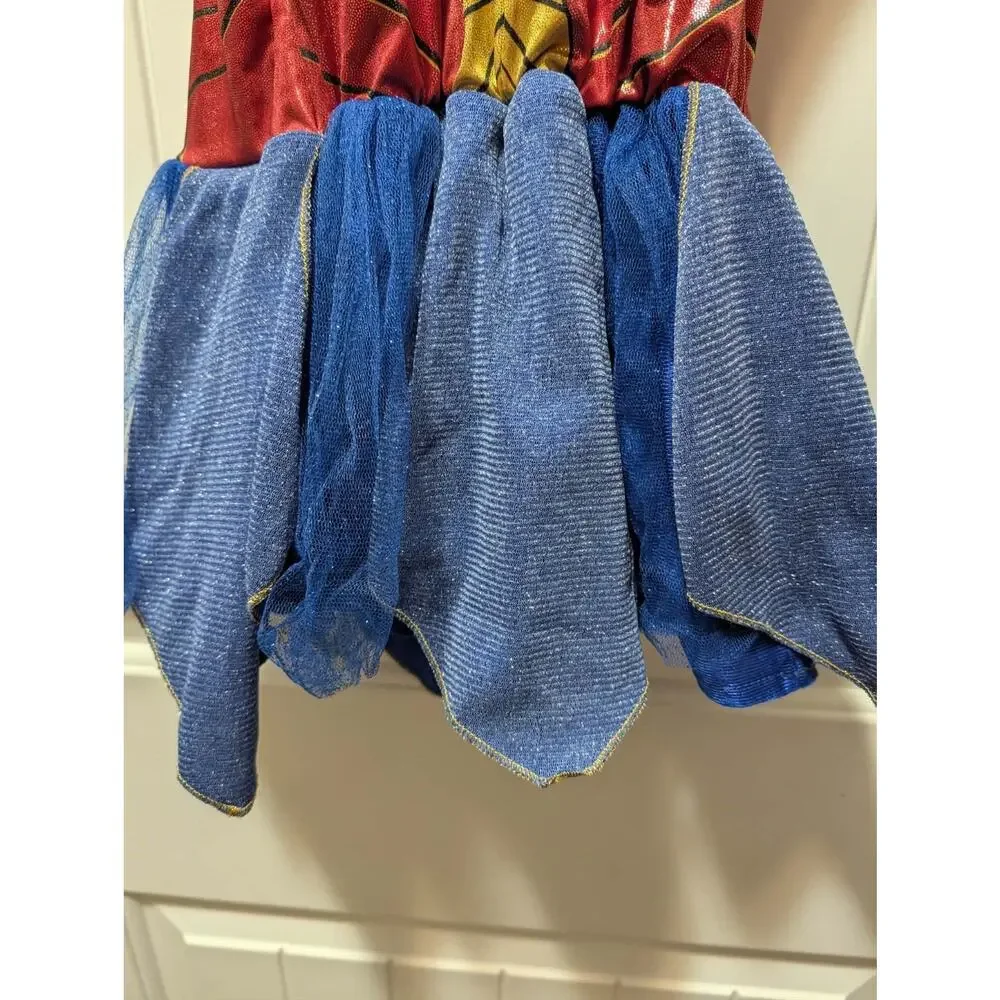 Girls Rubie's DC Comics Wonder Woman Dress Halloween Costume Size S (4-6) - Picture 3 of 9